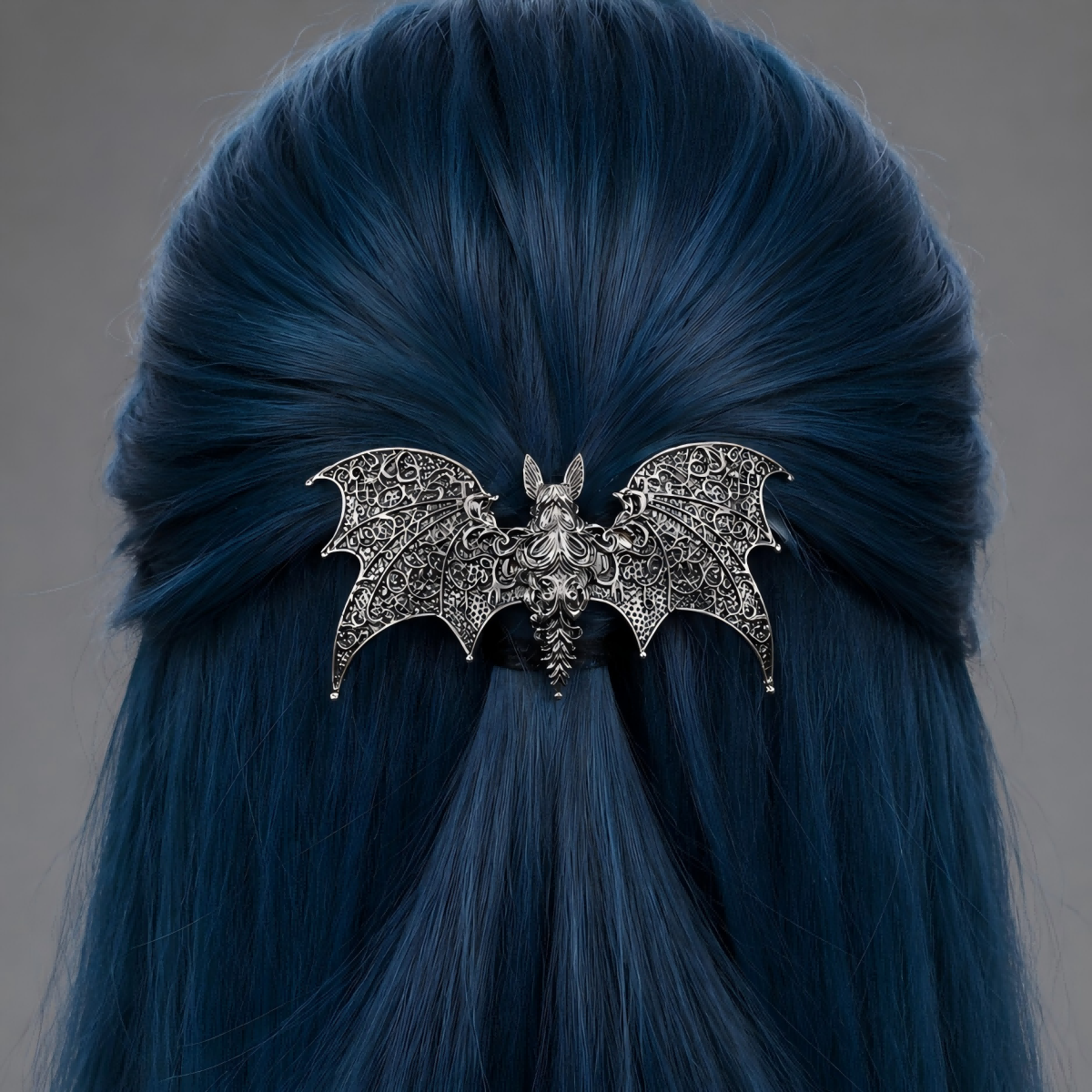 Gothic Bat Hair Claw Clip – Vintage Wing Hair Accessory