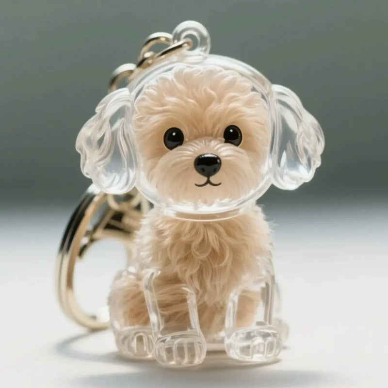 Dog Fur Keepsake Keychain – Pet Hair Memory Charm