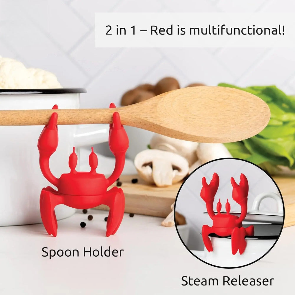 Cute Crab Utensil Rest – Spoon Holder & Kitchen Helper