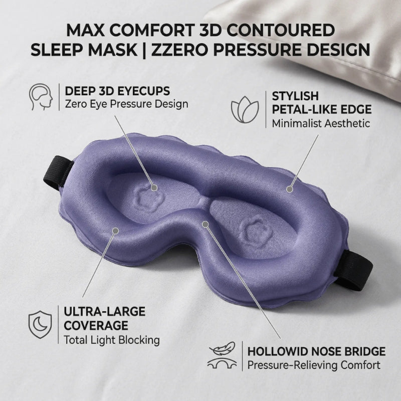 3D Contoured Blackout Sleep Mask