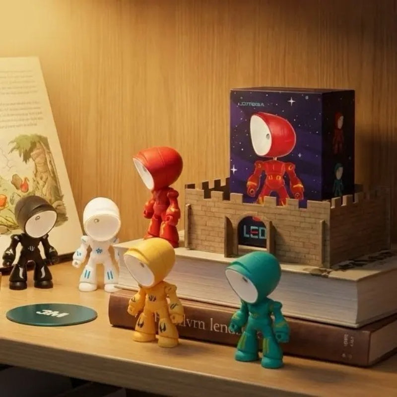 Mini Robot Magnetic Night Light – Adjustable LED Lamp