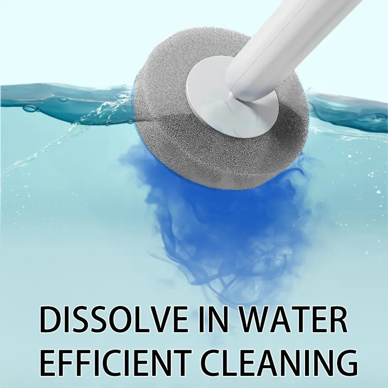 Wall-Mounted Toilet Brush Set with Disposable Refill Heads