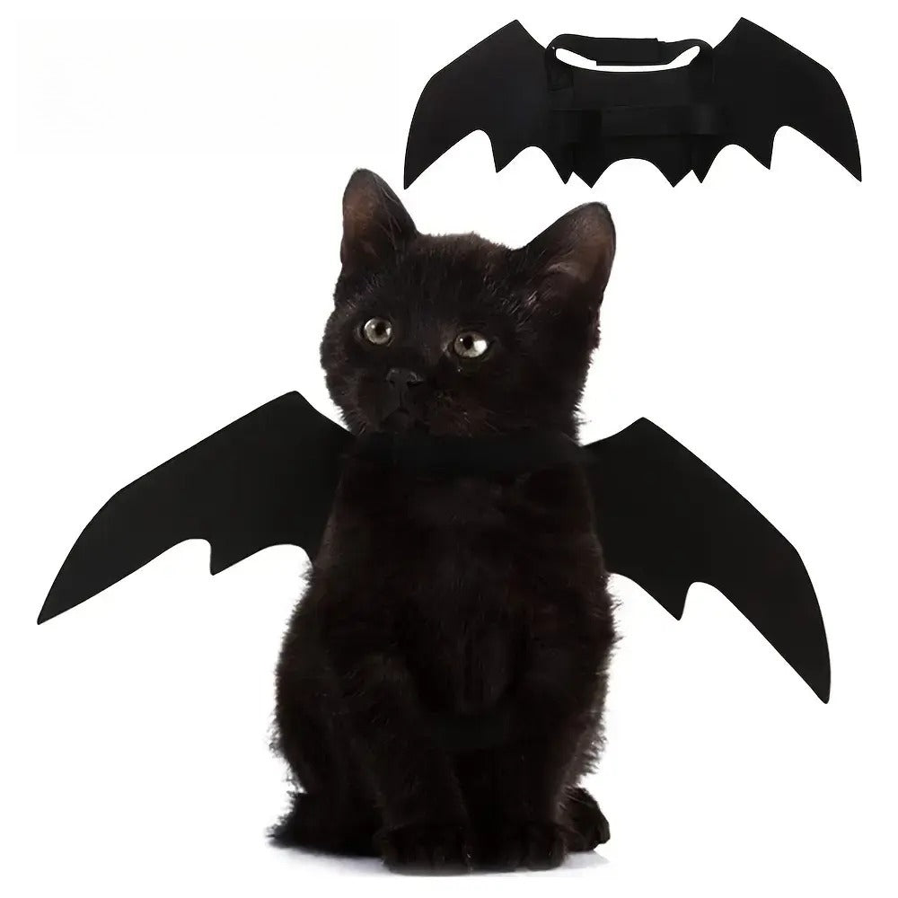 Bat Wings Cat Costume – Adjustable Halloween Pet Costume