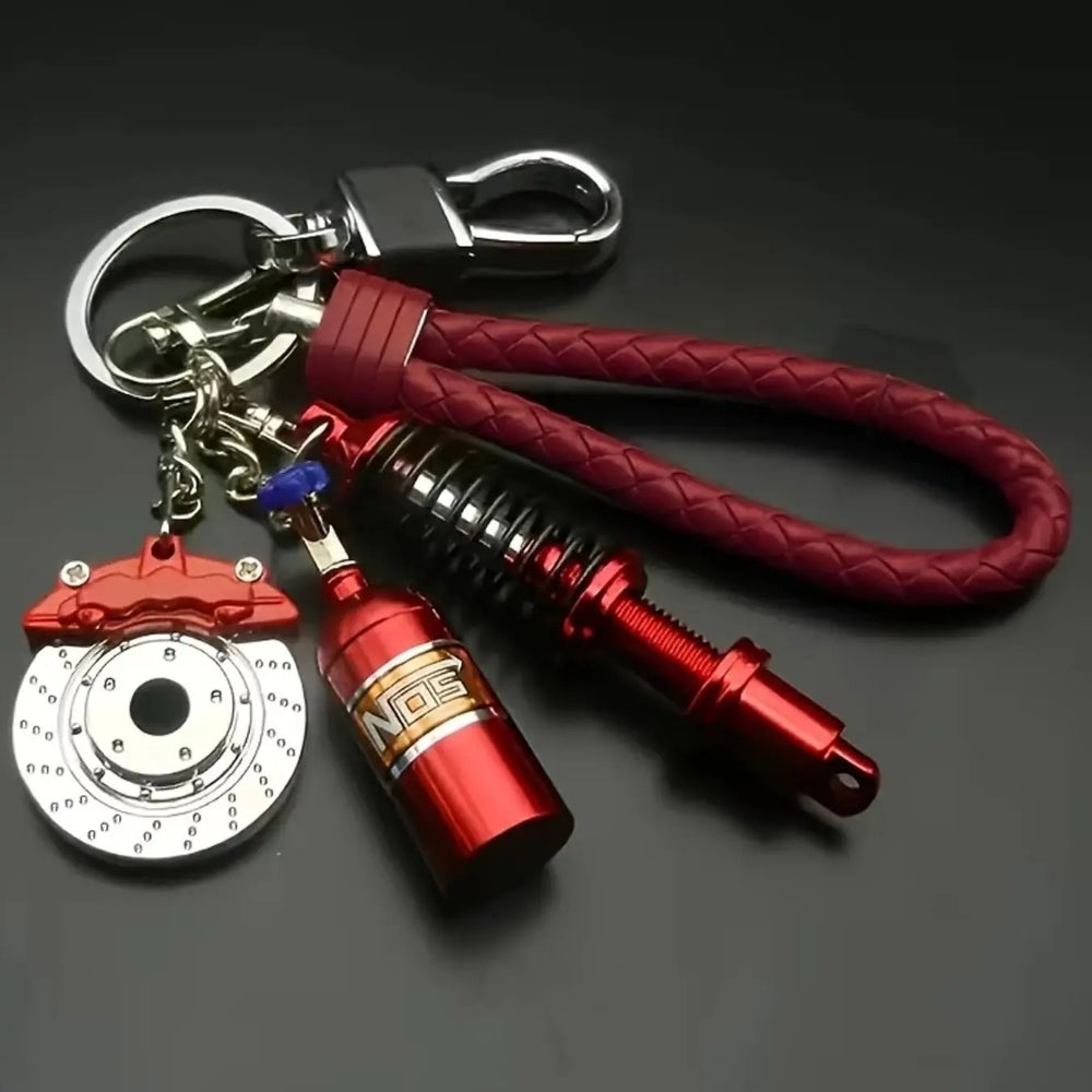 Racing Parts Metal Car Keychain