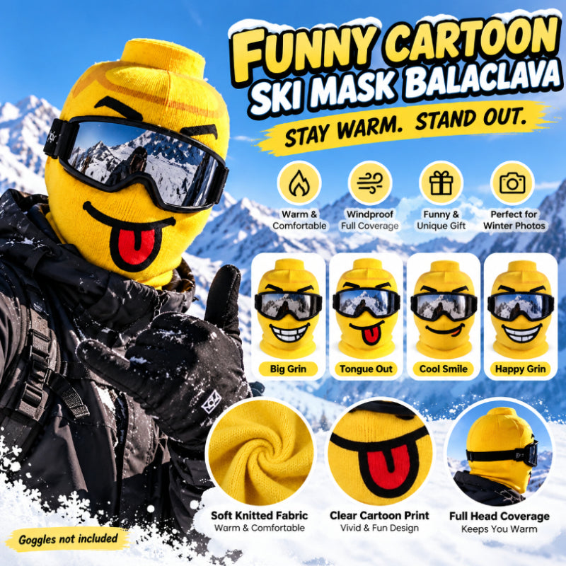 Funny Cartoon Ski Mask Balaclava