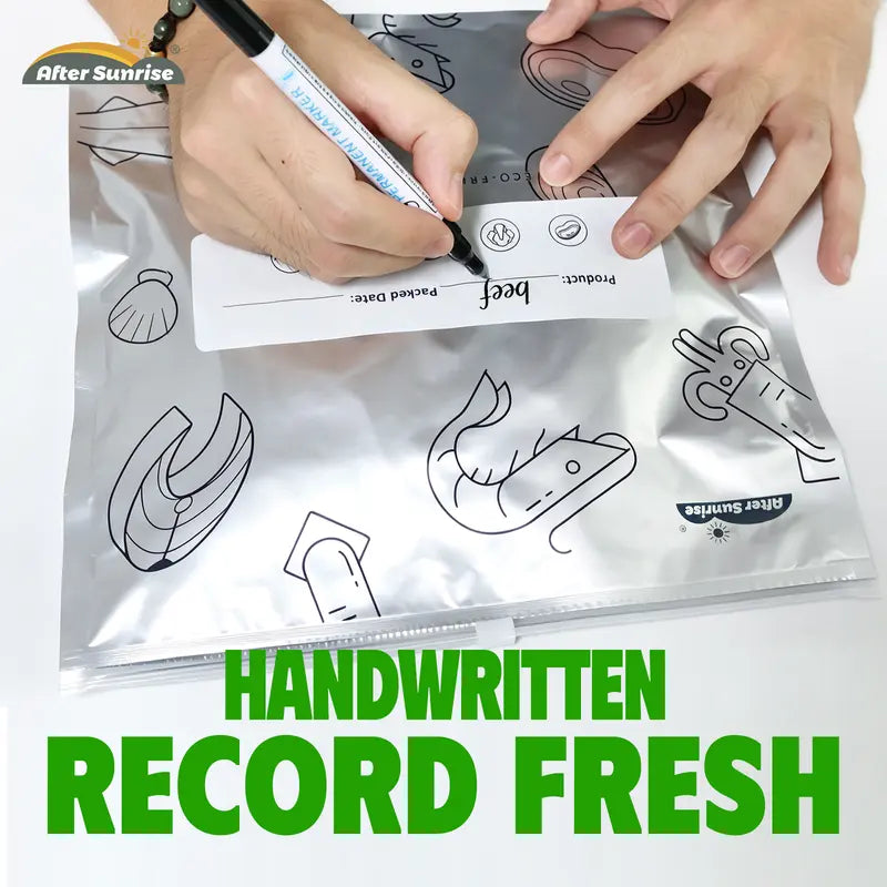 Reusable Freezer Storage Bags – Resealable Food Pouches
