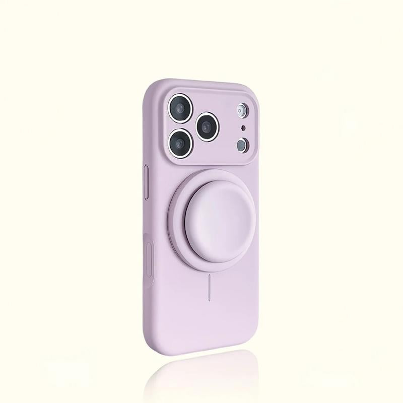 Magnetic Stand Liquid Silicone Full Coverage Phone Case with AI Capture Button