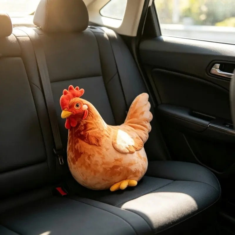 Realistic Chicken Plush Pillow