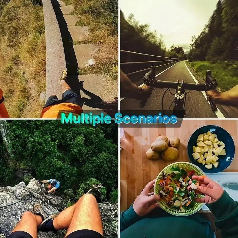 6-Piece Action Camera & Phone Mount Kit – Head & Chest Strap
