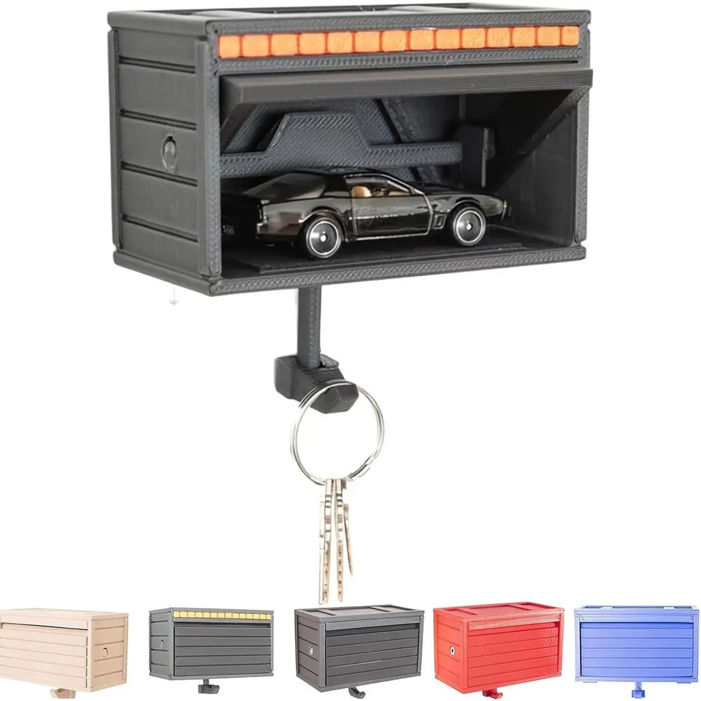 Mini Garage Wall Key Holder – Car Display Shelf & Key Hook