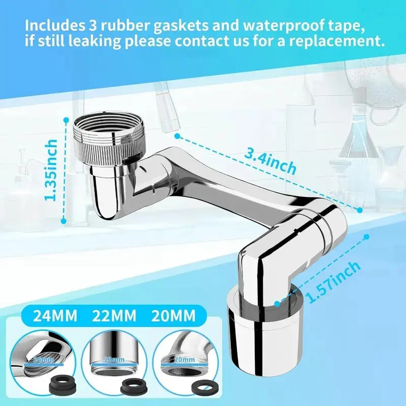 1440° Swivel Faucet Extender