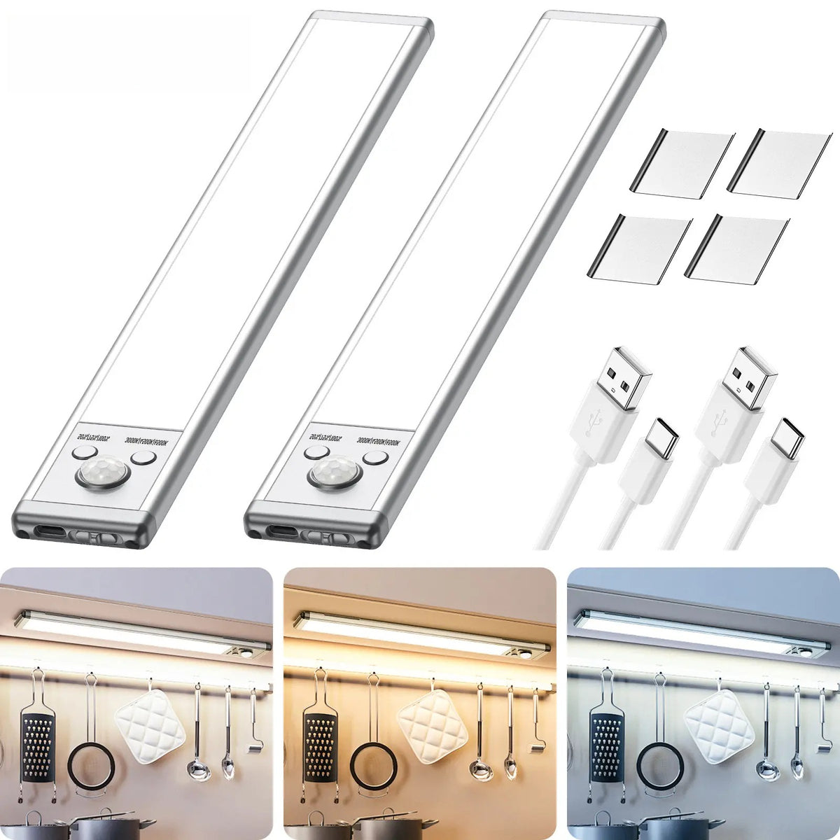 Rechargeable Motion Sensor Magnetic Cabinet Light
