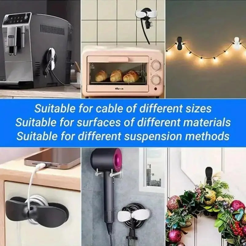 6-Pack Kitchen Cord Organizer Clips