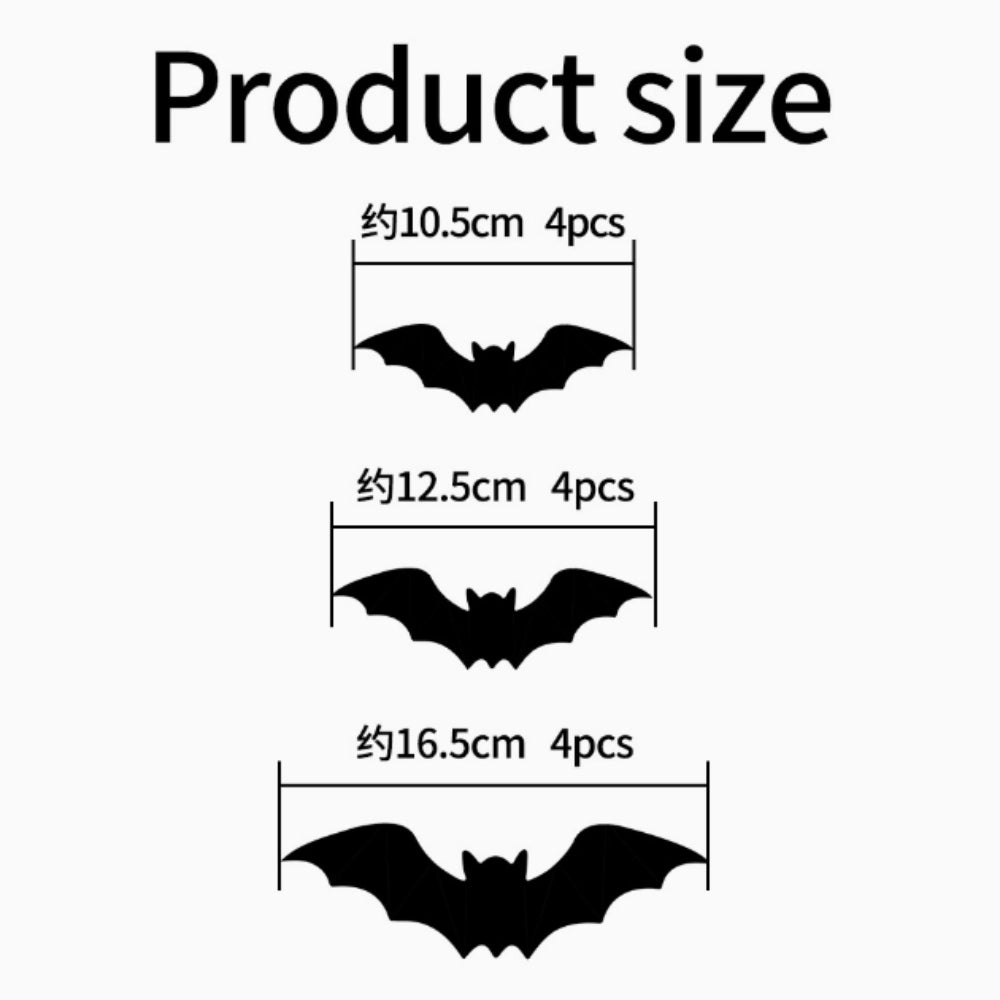 3D LED Halloween Bat Wall Decorations – Spooky Light-Up Decor