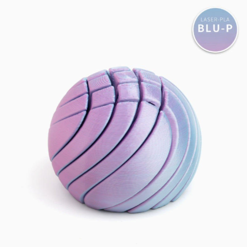 3D Printed Spiral Ball – Liquid Motion Desk Decor