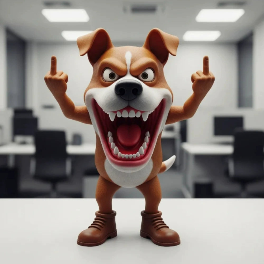 Funny Middle Finger Animal Figurine