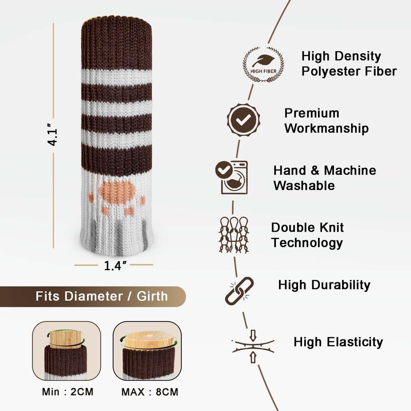 Knitted Chair Leg Socks – Anti-Scratch Floor Protectors
