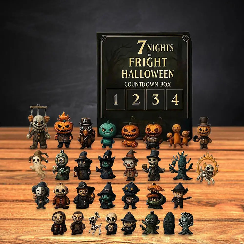 31 Days Halloween Countdown Calendar – Spooky Mini Figurine Surprise Box