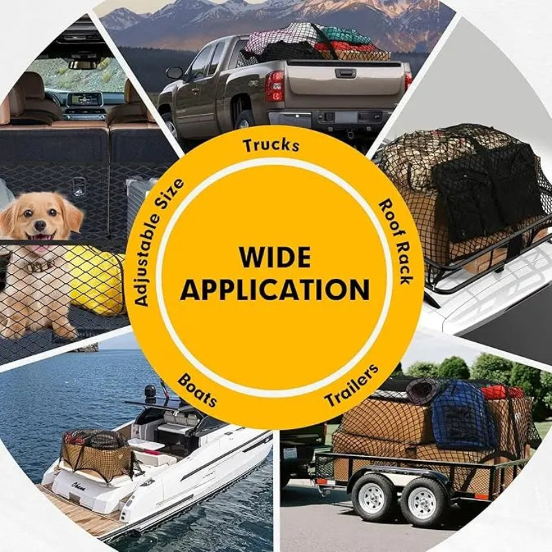 Heavy-Duty Elastic Truck Bed Cargo Net