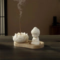 Buddha & Lotus Incense Holder Set
