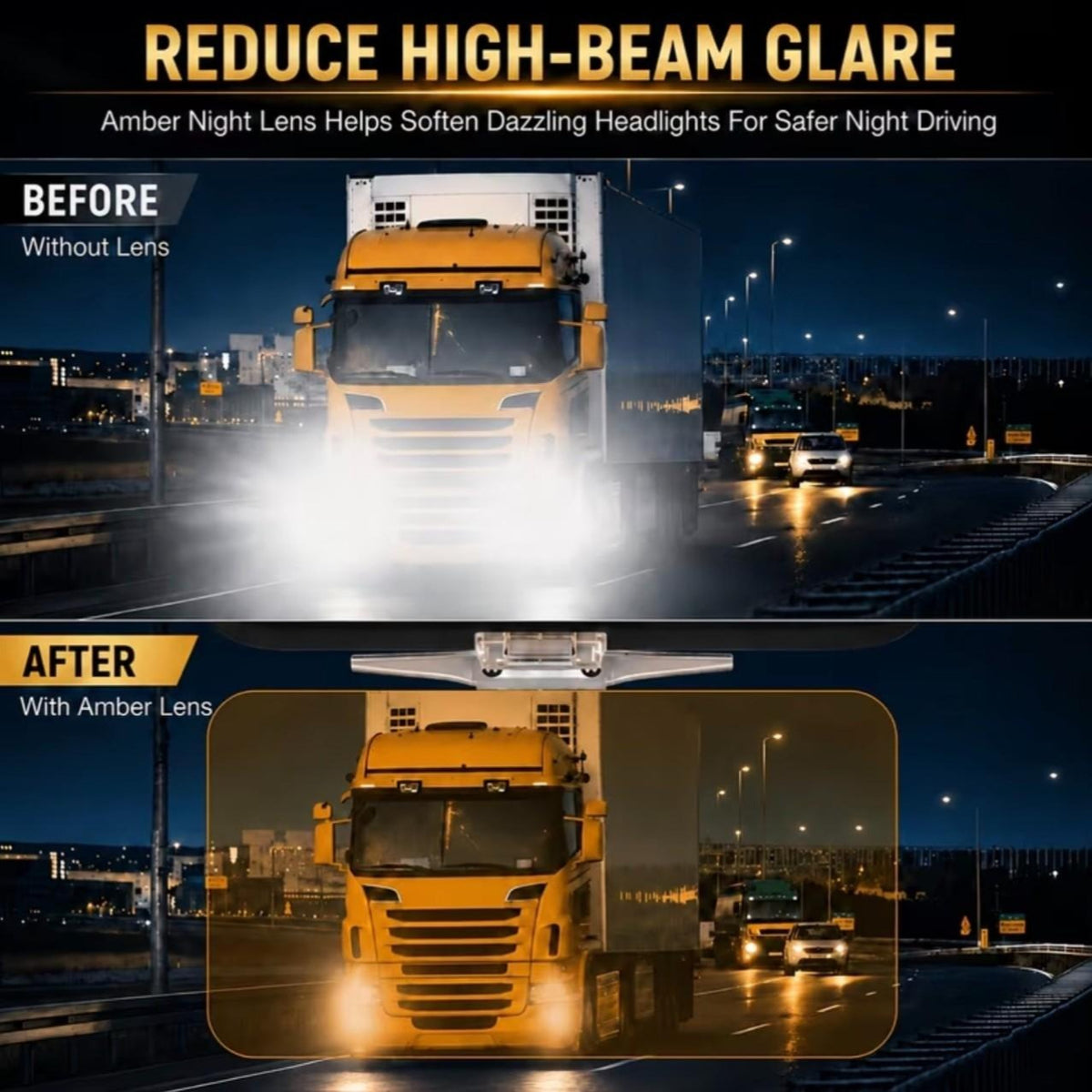 2-in-1 Day & Night Anti-Glare Car Sun Visor