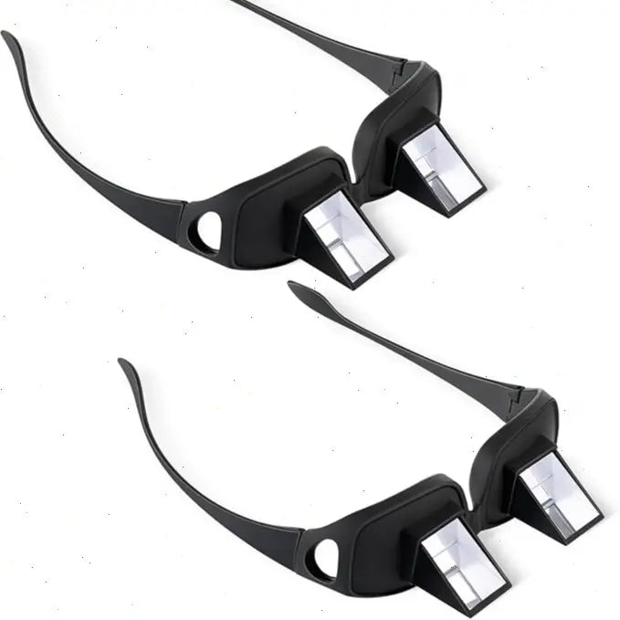 90° Lazy Glasses for Bed – Prism Reading & TV Glasses