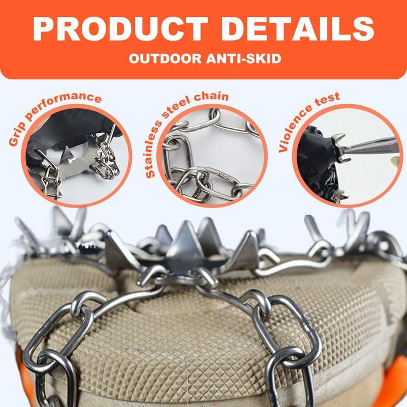 8-Tooth Ice Cleats for Shoes & Boots