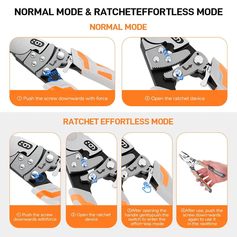 Self-Locking Ratchet Pliers