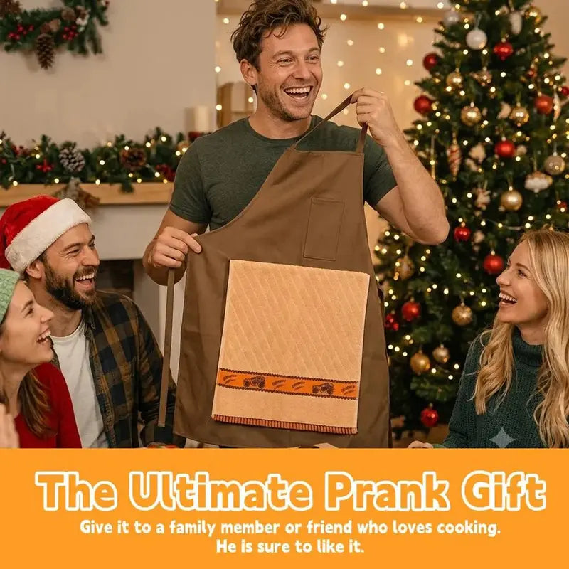 Funny Dad Apron with Hidden Surprisec