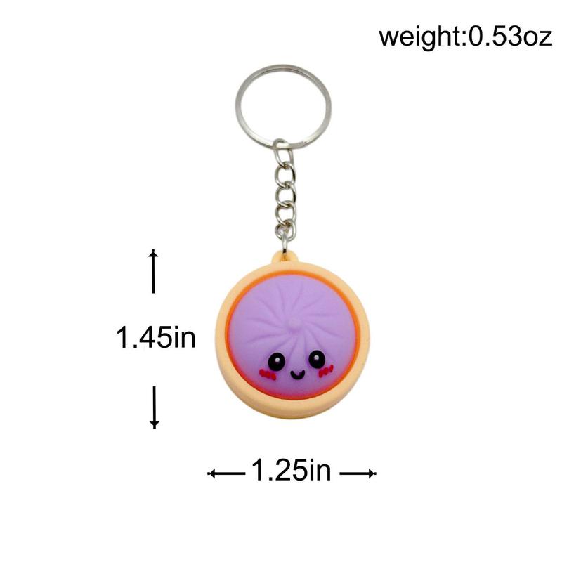 Glowing Dumpling Fidget Keychains