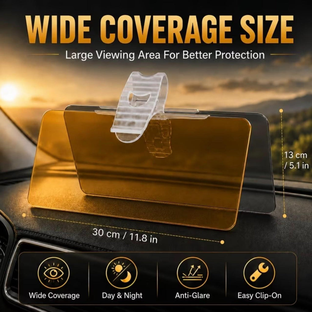 2-in-1 Day & Night Anti-Glare Car Sun Visor