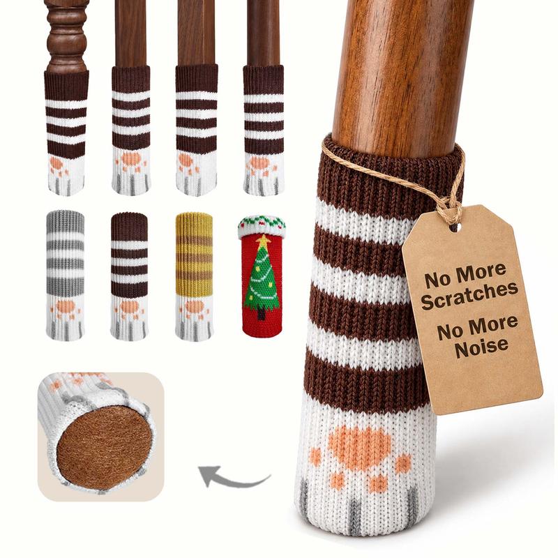 Knitted Chair Leg Socks – Anti-Scratch Floor Protectors