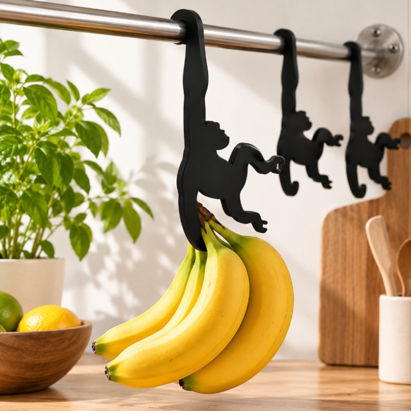Monkey Banana Hanger Hooks – 3-Piece Set