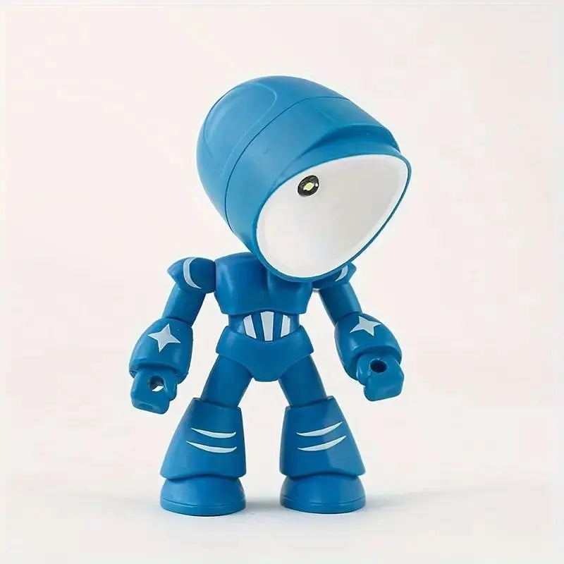 Mini Robot Magnetic Night Light – Adjustable LED Lamp
