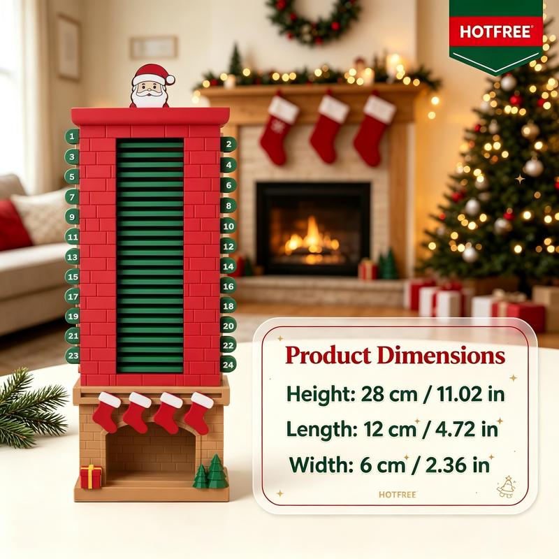 Santa Chimney 24-Day Christmas Countdown Calendar