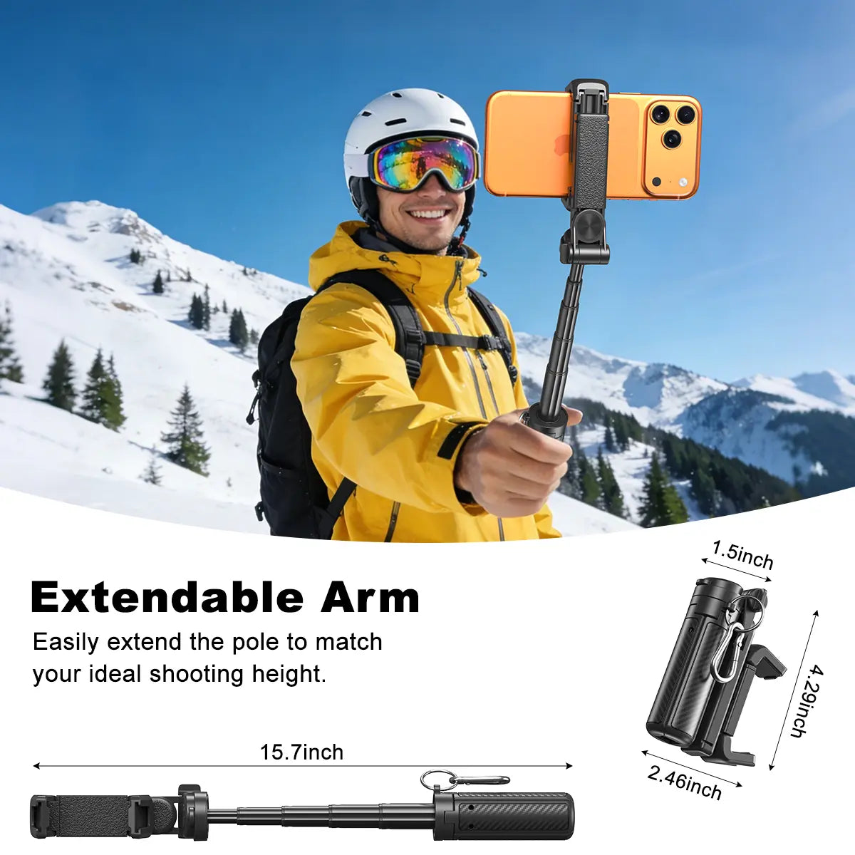 4-in-1 Mini Selfie Stick & Phone Tripod