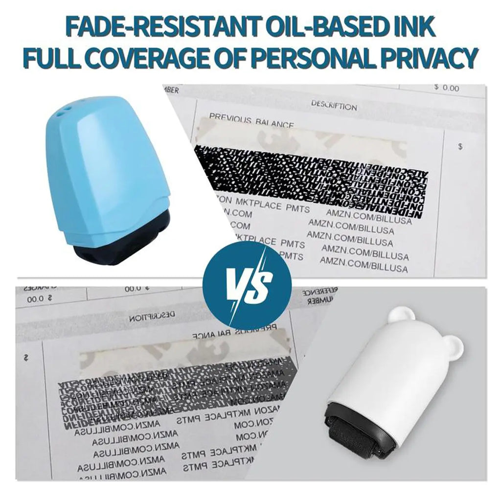 Confidential Privacy Roller Stamp for Personal Information