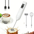 Rechargeable Milk Frother – 3-Speed Handheld Electric Whisk