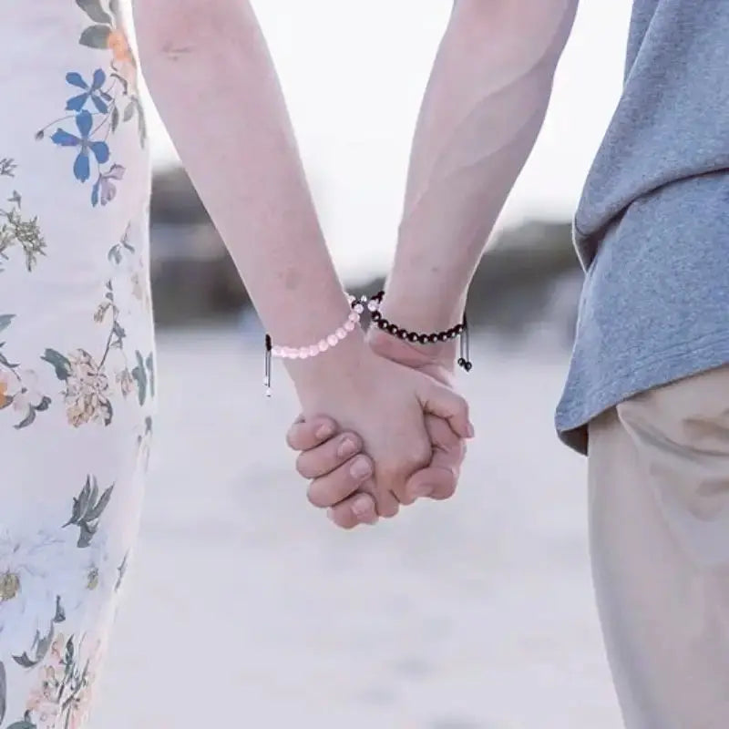 Sun & Moon Couple Jewelry Set – 2 Necklaces + 2 Bracelets