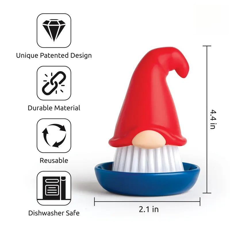 Gnome Standing Dish Brush