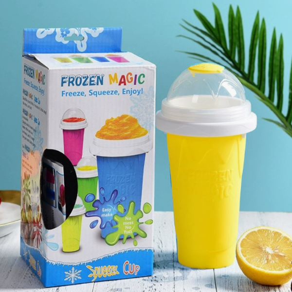 Frozen Magic Slushy Maker Cup – Reusable Silicone Instant Slushie Cup