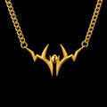 Gothic Mark Pendant Necklace – Titanium Steel Dark Statement Jewelry