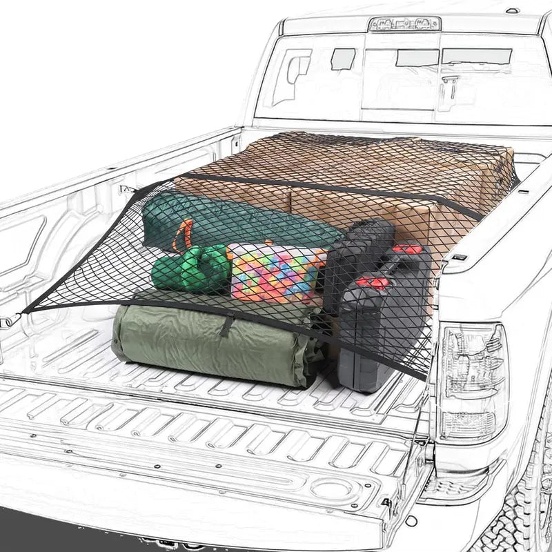 Heavy-Duty Elastic Truck Bed Cargo Net