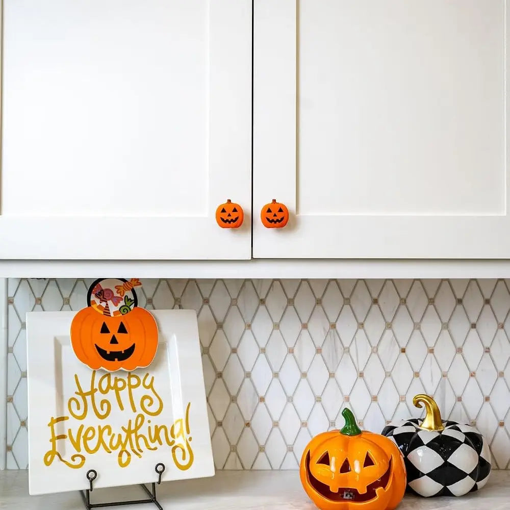 Festive Knob Covers – Pumpkin & Peppermint Designs