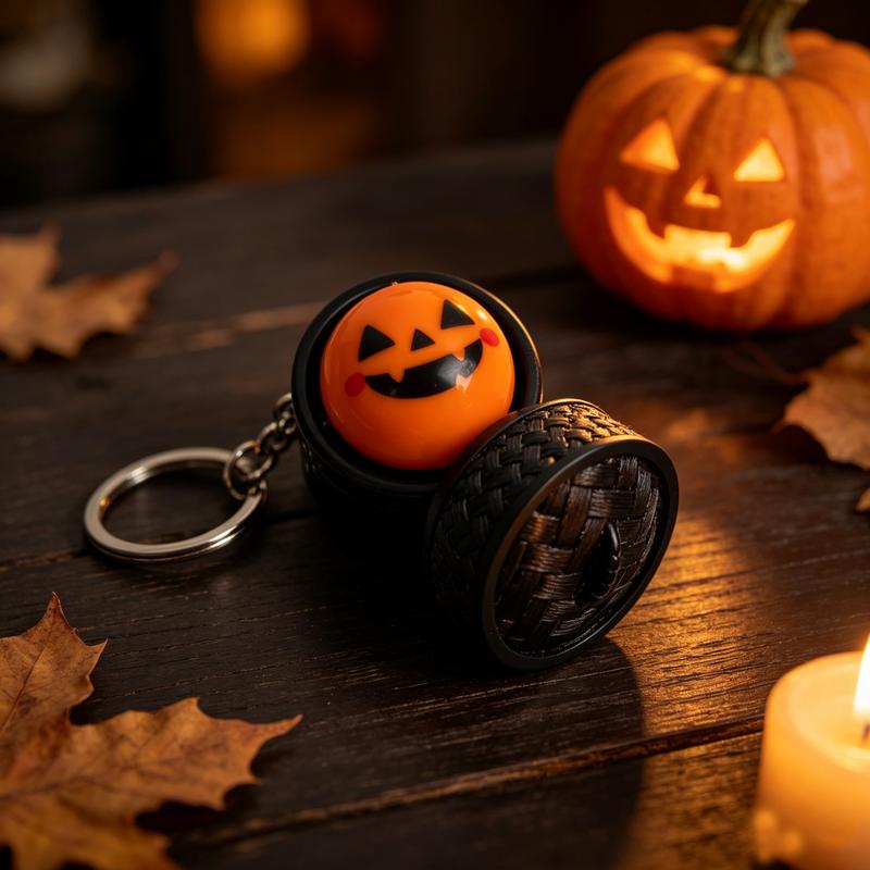 Glowing Dumpling Fidget Keychains