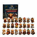 24-Day Highland Cow Advent Calendar – Christmas Countdown Figurine Set