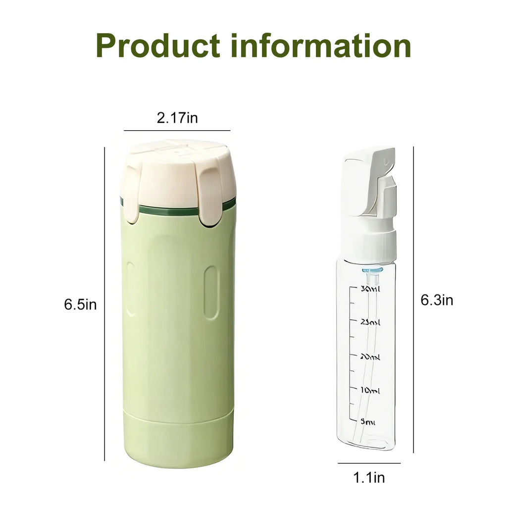 4-in-1 Travel Toiletry Dispenser Bottle – Leakproof Refillable Travel Container