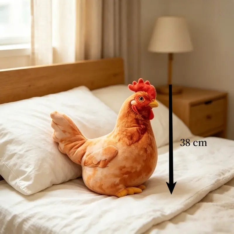 Realistic Chicken Plush Pillow