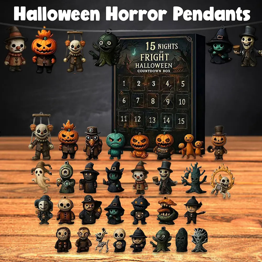 31 Days Halloween Countdown Calendar – Spooky Mini Figurine Surprise Box