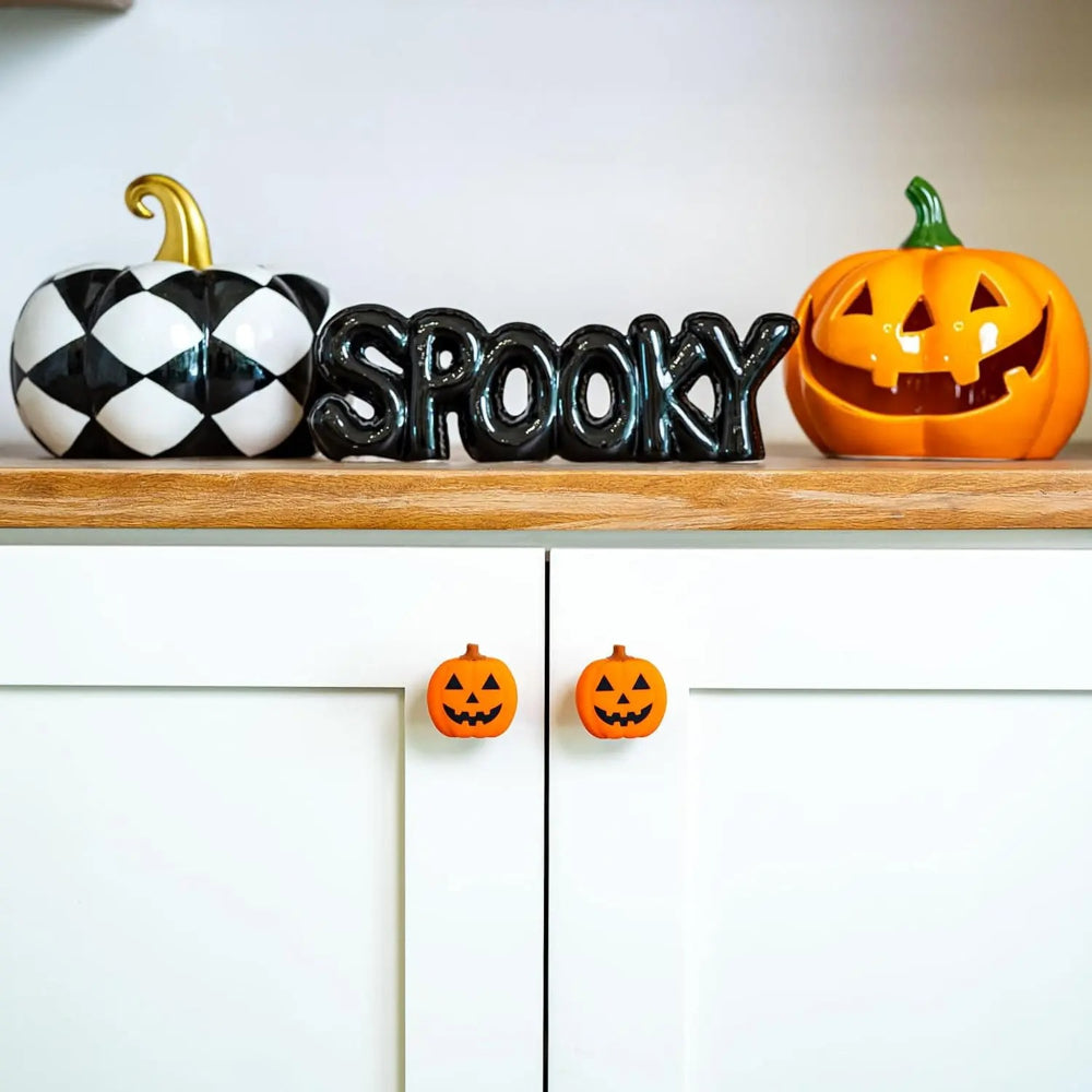 Festive Knob Covers – Pumpkin & Peppermint Designs